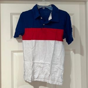 NWT Boys Children’s Place Red White Blue Patriotic Polo Size M 7/8